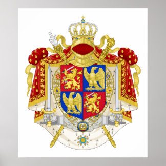 Affiche Royaume des Pays-Bas Armoiries (1808)