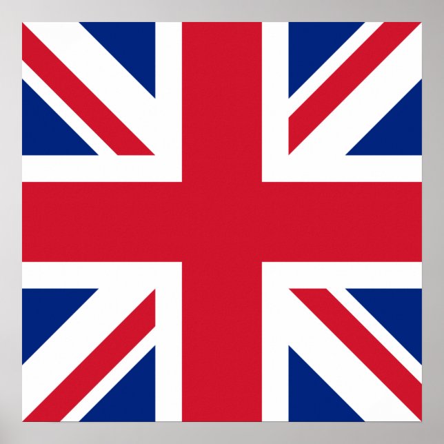 Affiche Royaume-Uni Union Jack Drapeau des colonies britan (Devant)