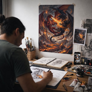 Affiche Royaumes mythiques : Choc de dragons