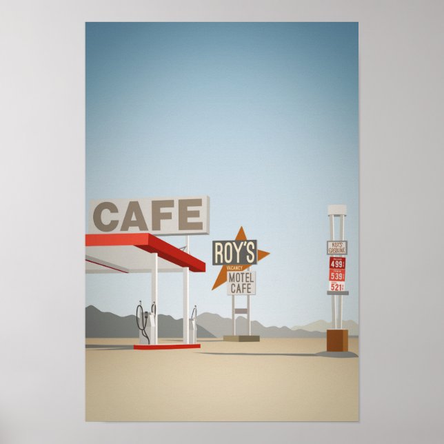 Affiche Roy's Cafe Roadside Garage (Devant)
