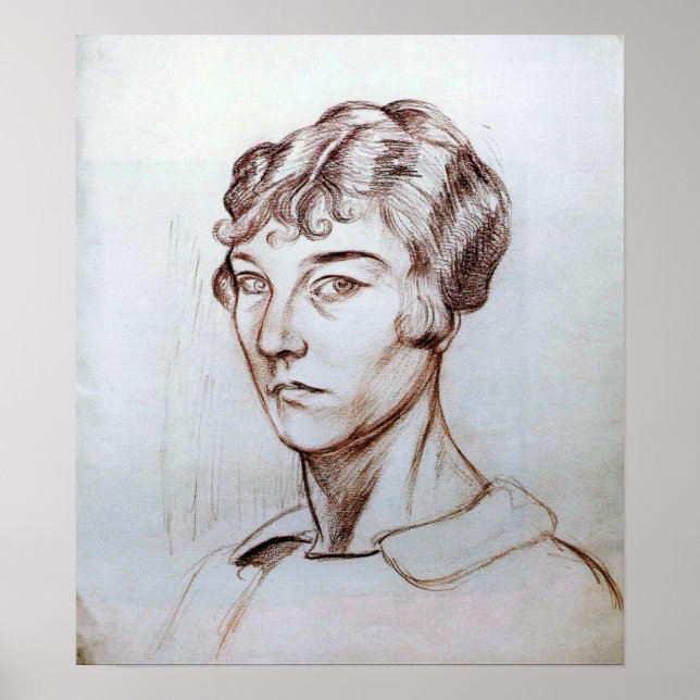 Affiche Rozanova - Autoportrait 1917 (Devant)