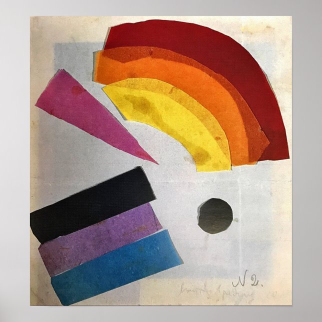 Affiche Rozanova - Composition non objective 1915 (Devant)