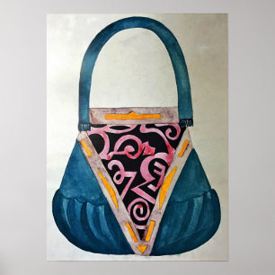 Affiche Rozanova - Conception Du Sac Féminin 1917