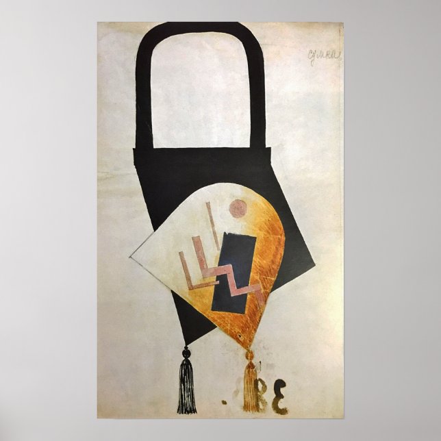 Affiche Rozanova - Conception Du Sac Féminin 1917 (Devant)