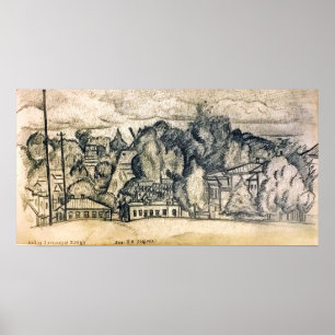 Affiche Rozanova - Kazanskaya Street Melenki 1900