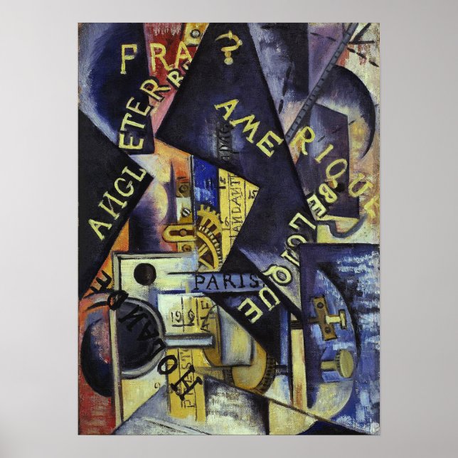 Affiche Rozanova - Metronome 1915 (Devant)