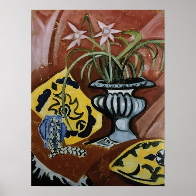 Affiche Rozanova - Nature morte Vase 1912 (Devant)