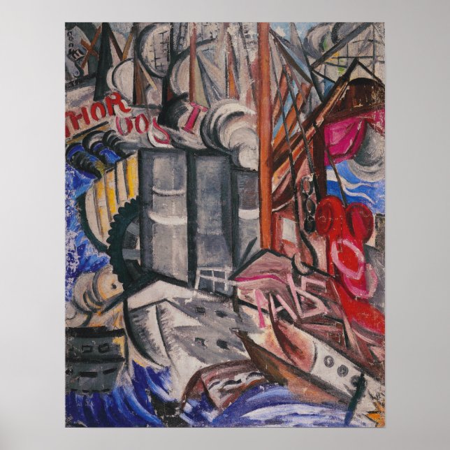 Affiche Rozanova - Port 1913 (Devant)