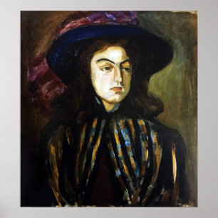 Affiche Rozanova - Portrait féminin 1907