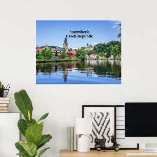 Affiche Rozmberk, République tchèque,