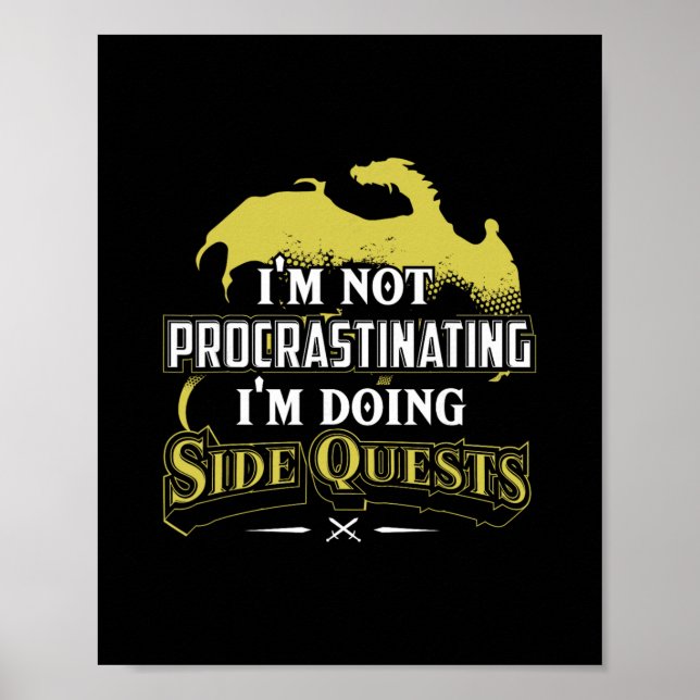 Affiche Rpg Gamer I'm Doing Side Quests - Casual Crew Neck (Devant)