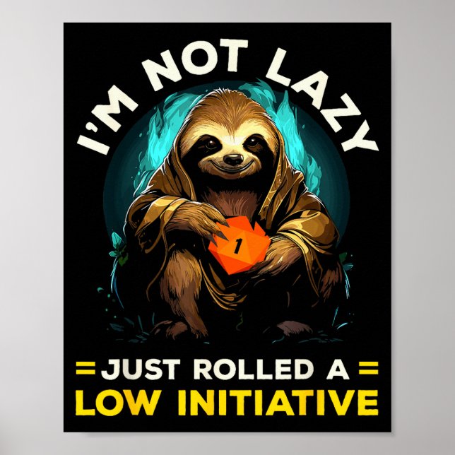 Affiche Rpg Gaming Role Playing D20 Tabletop Games Funny R (Devant)