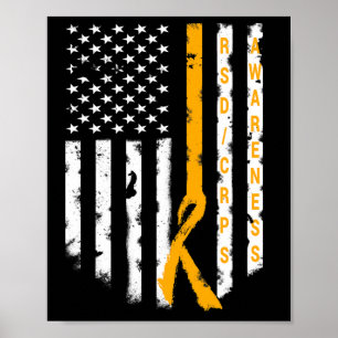 Affiche Rsd Crps Sensibilisation American Flag Support Top