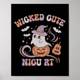 Affiche Rt Halloween Ghost Éffrayant Respiratory Therapy P