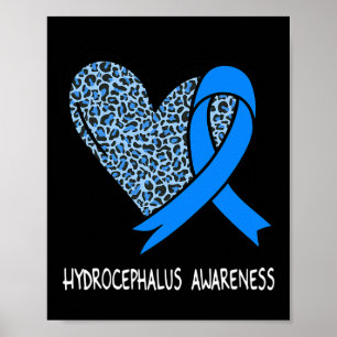 Affiche Ruban bleu de sensibilisation