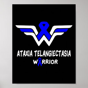 Affiche Ruban Bleu de Soutien aux Guerriers de la Sensibil