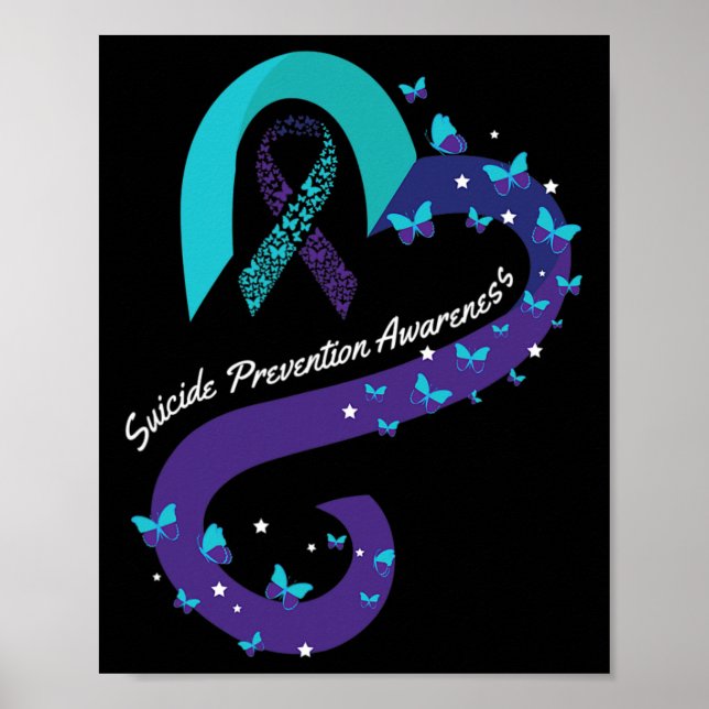 Affiche Ruban Carburant Papillon Suicide Sensibilisation M (Devant)
