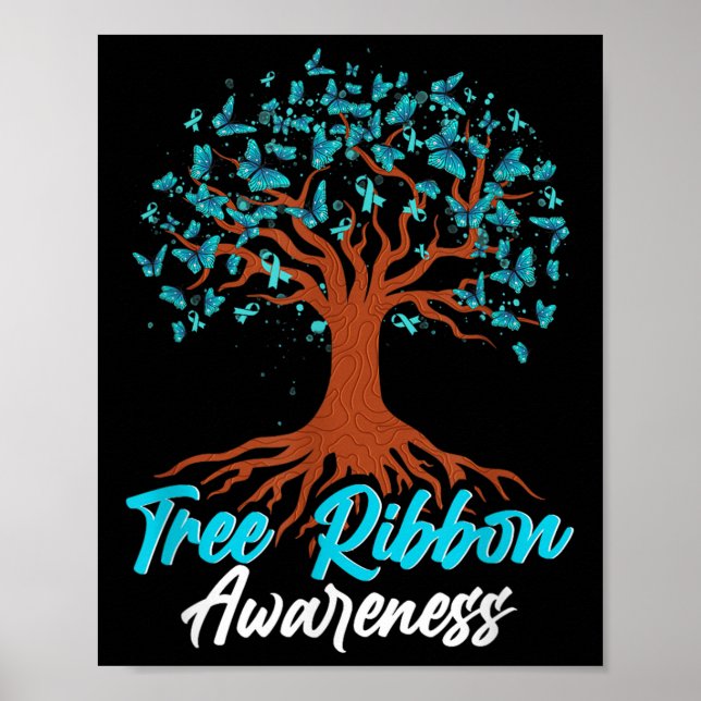 Affiche Ruban d'arbre de rétablissement de dépendance Sens (Devant)