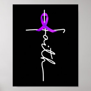 Affiche Ruban de la foi en la conscience de l'épilepsie