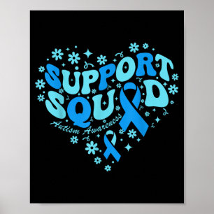Affiche Ruban de l'équipe de soutien de la journée mondial