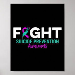 Affiche Ruban de prévention du suicide Dépression Suicide