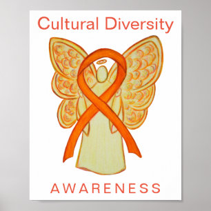 Affiche Ruban de sensibilisation à la diversité culturel