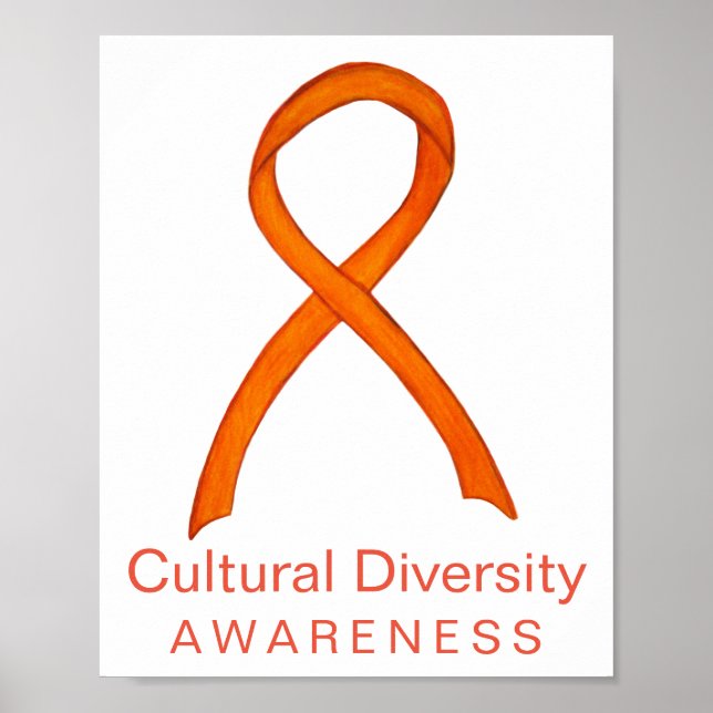 Affiche Ruban de sensibilisation à la diversité culturelle (Devant)