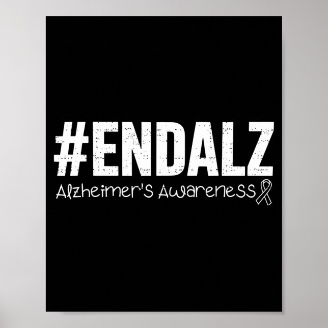 Affiche Ruban de sensibilisation à la maladie d'Alzheimer  (Devant)