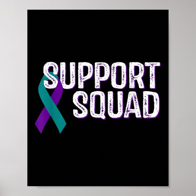 Affiche Ruban de sensibilisation à la prévention du suicid (Devant)