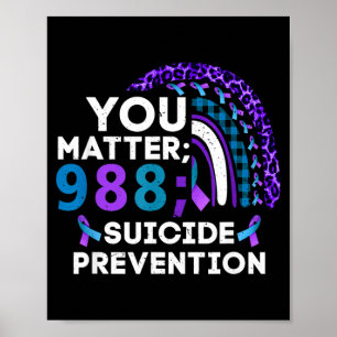 Affiche Ruban de sensibilisation à la prévention Matter 98