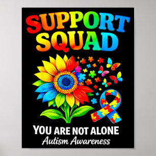 Affiche Ruban de sensibilisation à l'autisme du groupe de