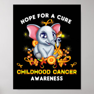 Affiche Ruban de sensibilisation au cancer infantile Espoi