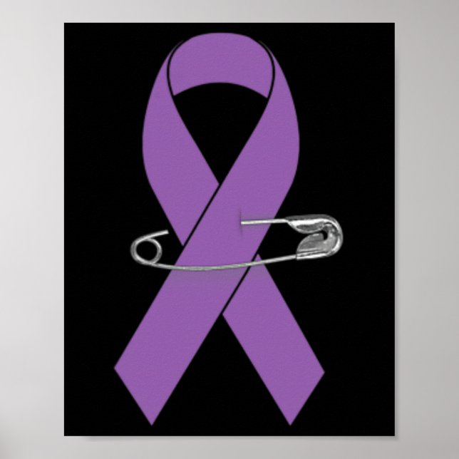 Affiche Ruban de soutien pour la marche de sensibilisation (Devant)