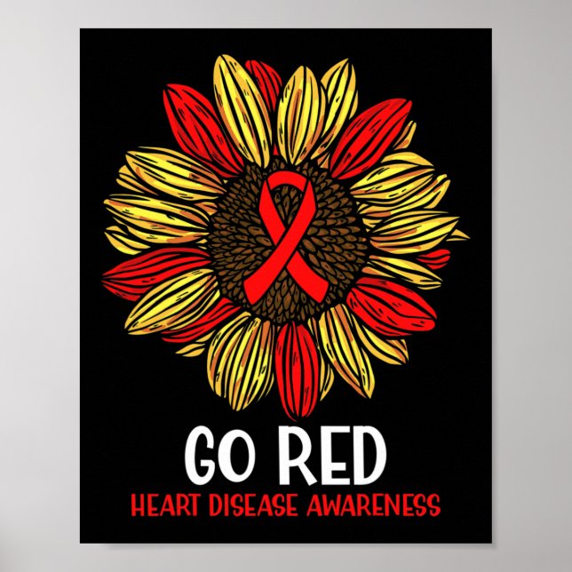 Affiche Ruban de tournesol rouge (Devant)