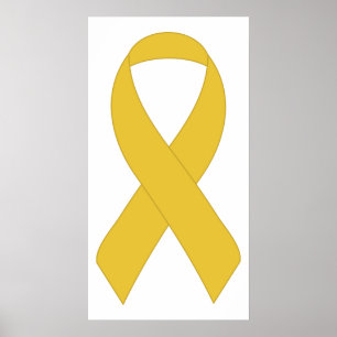 Affiche Ruban jaune simple