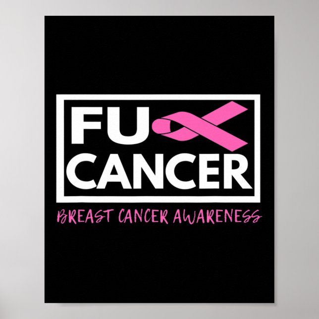 Affiche Ruban Lutte contre le cancer du sein (Devant)
