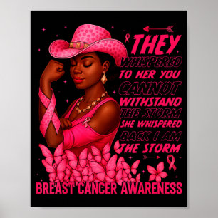 Affiche Ruban Nk survivante du cancer du sein des femmes n