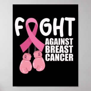 Affiche Ruban Rose Cancer Sensibilisation Cancer du Sein L