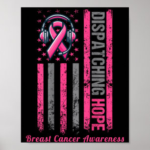 Affiche Ruban rose de sensibilisation au cancer du sein ch