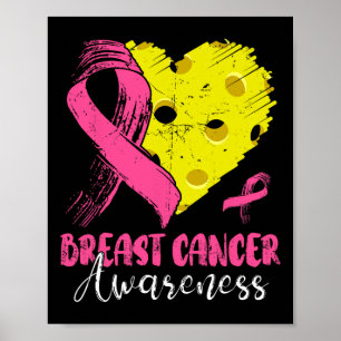 Affiche Ruban Rose Et Picklell Ll Cancer Du Sein Du Coeur