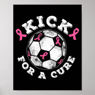 Affiche Ruban Rose Kick For A Cure Sensibilisation au Canc