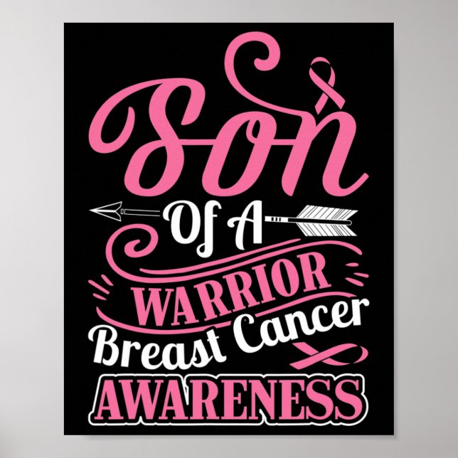 Affiche Ruban Sensibilisation au Cancer du Sein Fils de Ga (Devant)