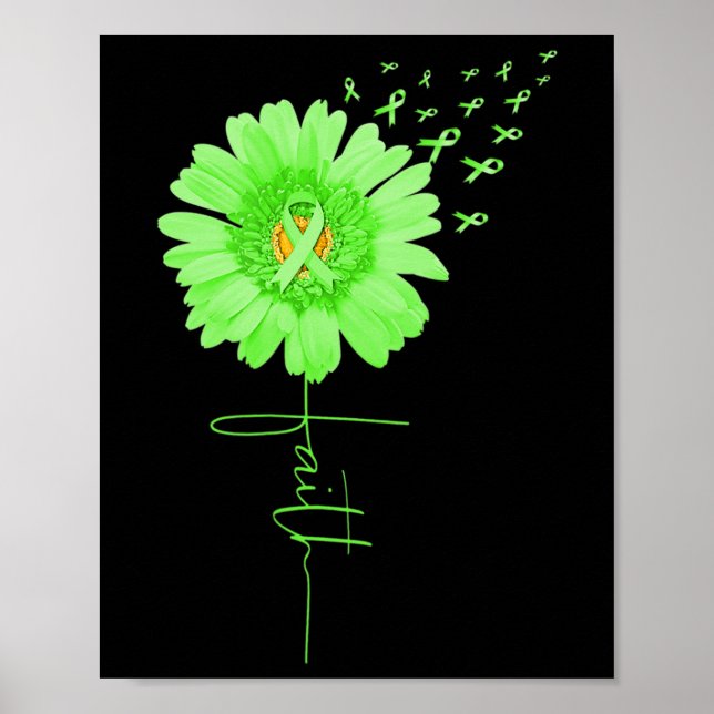 Affiche Ruban vert Daisy Faith Mois de la sensibilisation  (Devant)