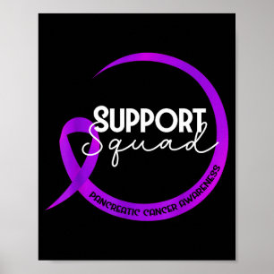 Affiche Ruban Violet de Sensibilisation au Cancer du Pancr