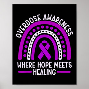 Affiche Ruban Violet de Sensibilisation au Surdosage de Dr