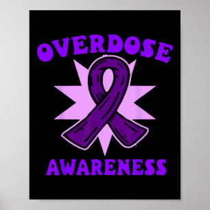 Affiche Ruban Violet de Sensibilisation au Surdosage de Dr