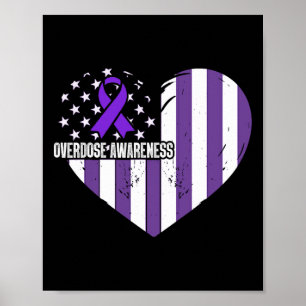 Affiche Ruban Violet de Sensibilisation au Surdosage de Dr
