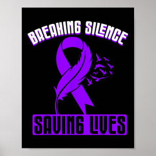 Affiche Ruban Violet de Sensibilisation au Surdosage de Dr
