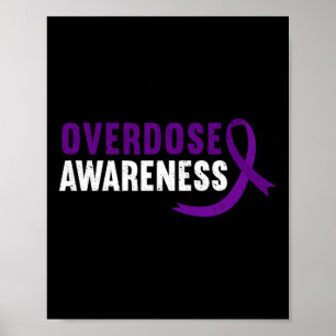 Affiche Ruban Violet de Sensibilisation au Surdosage de Dr