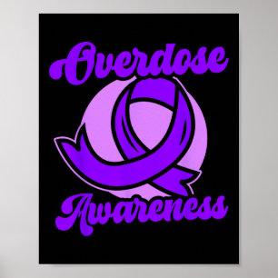 Affiche Ruban Violet de Sensibilisation au Surdosage de Dr